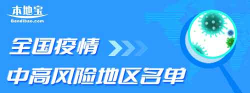 全国疫情中高风险地区名单